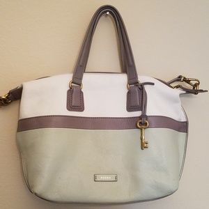 Fossil leather purse, mint green